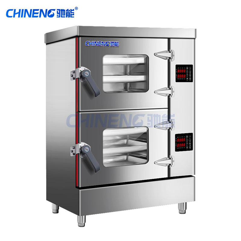 Three door through window steam cabinet