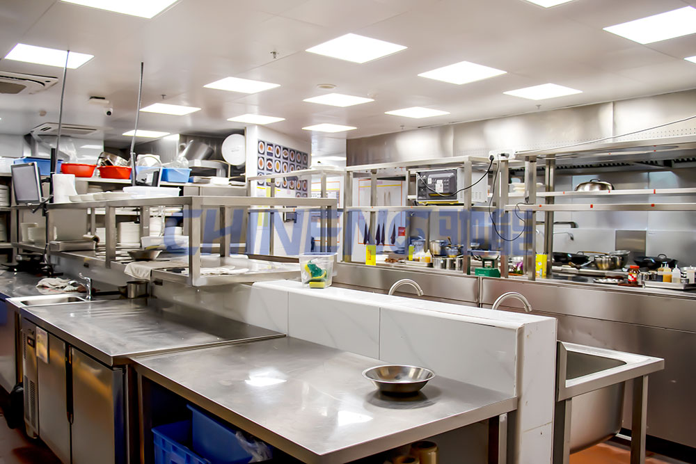 200-300School Canteen Kitchen 3D Rendering