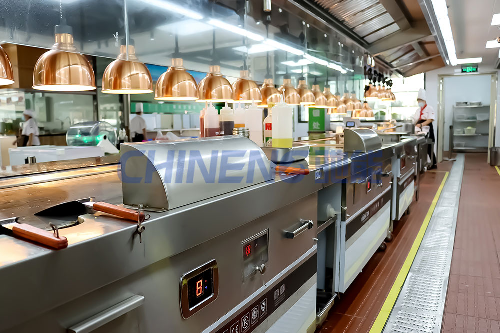 200-300School Canteen Kitchen 3D Rendering