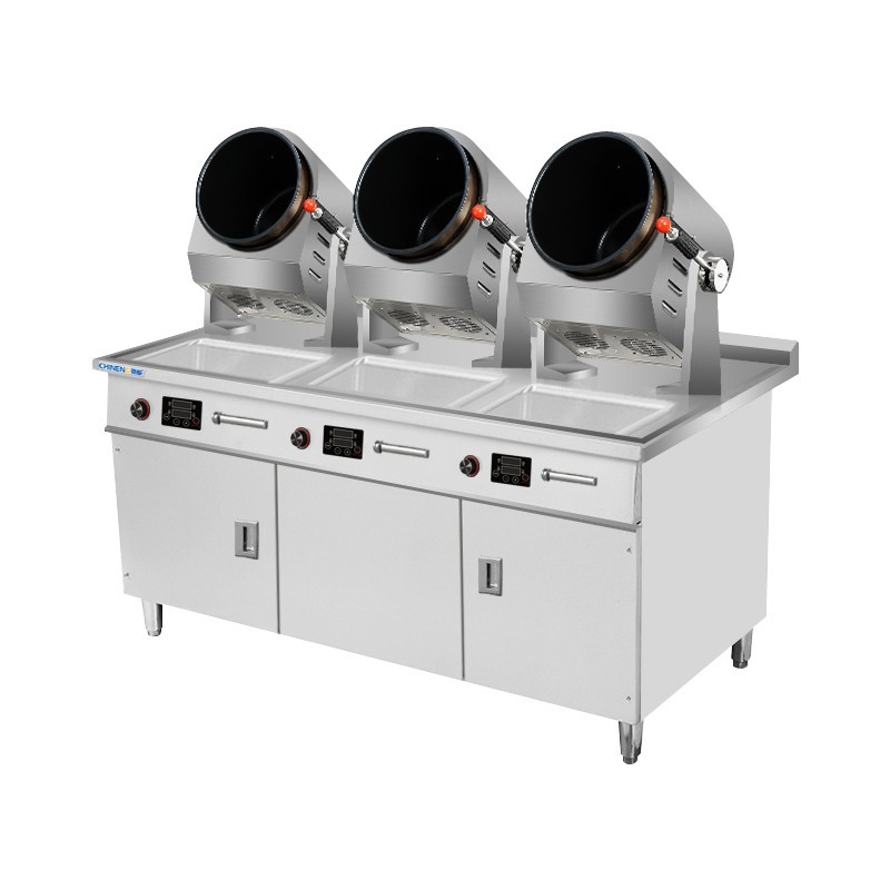 Compact Tabletop Automatic Stir-Fry Machine