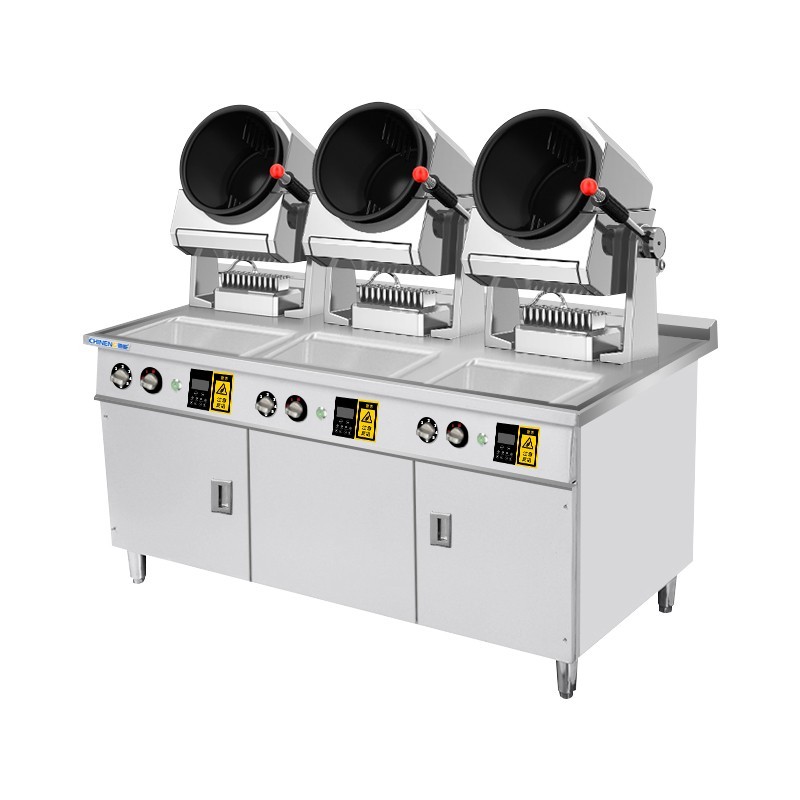 Compact Tabletop Automatic Stir-Fry Machine